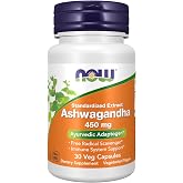 Now Supplements, Ashwagandha 450 mg (Standardized Extract), 30 Veg Caps