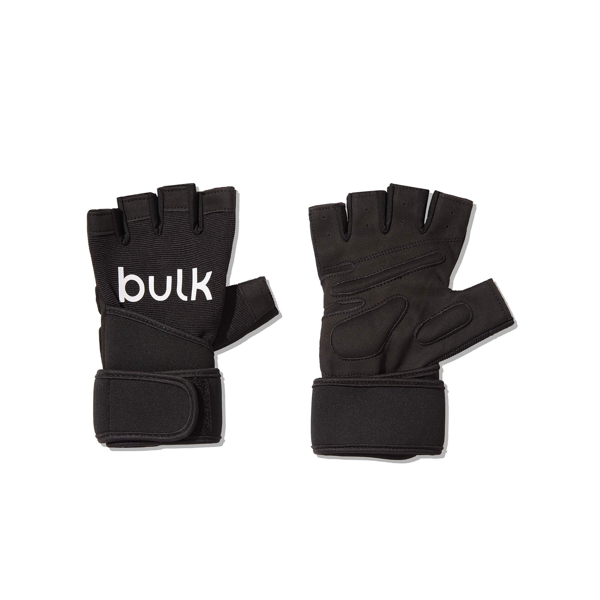 Bulk Weightlifting Gloves, Unisex, Large, Black