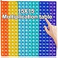 Multiplication Table Rainbow Math Multiplication Table Game Toy Push P0PP Restless Toy Bubble Restless Game for Learning Math Multiplication Calculation Operations [15x15 Multiplication Table]