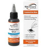 Conductive Glue, Highly Electrical Conductivity Designed Using Nanotechnology Materials, Cold Solder Adhesive. Water-Resistant for PCB Repair &amp; Electronic Bonding (1 Fl Oz (Pack of 1))