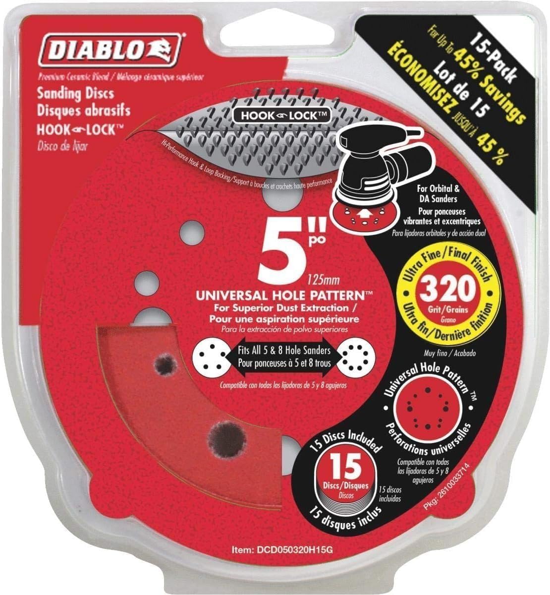 Photo 1 of Freud Diablo 5 DISC ROS H&L 320G 15PK