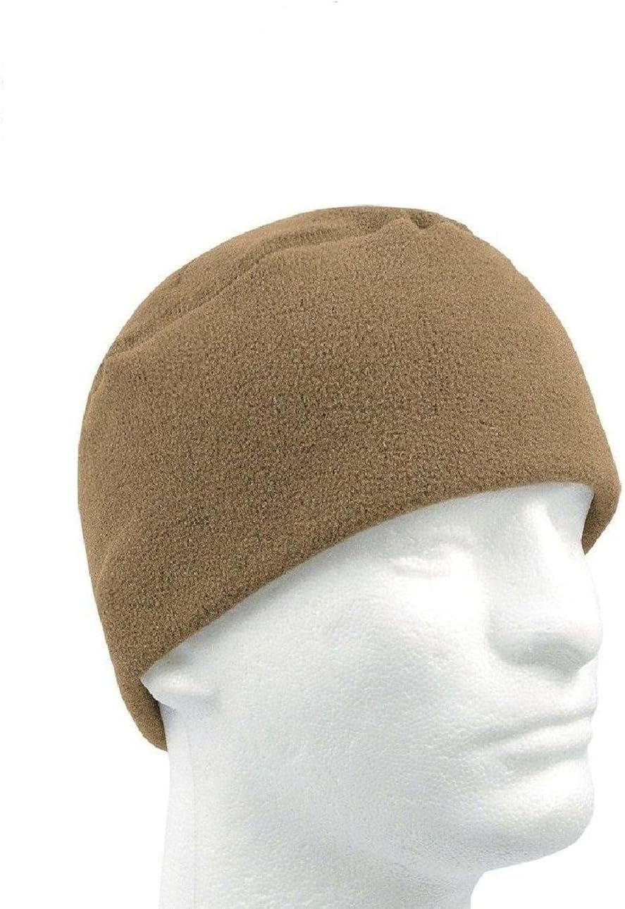 brown fleece beanie