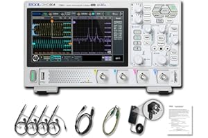 RIGOL Digital Oscilloscope DHO804 70MHz Frequency Band + 12-bit Vertical Resolution + Maximum 1.25 GSa/s Sample Rate + 1000,000 wfms/s Waveform Capture Rate + 4 Analog Channels