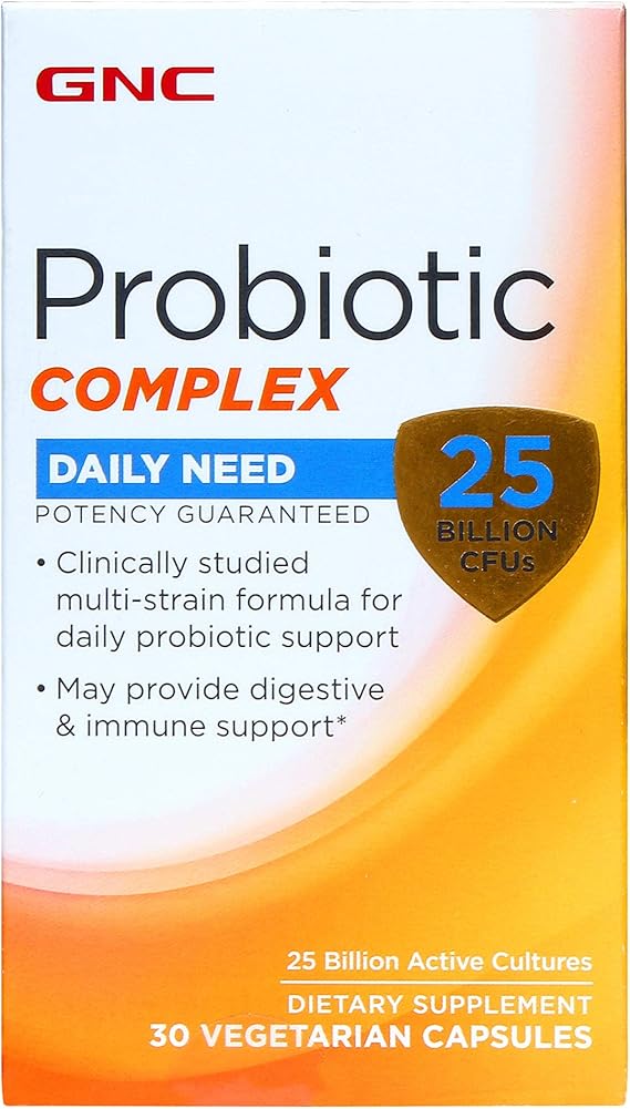 Gnc Probiotics Ultra 25 Probiotic Complex Capsules, 30