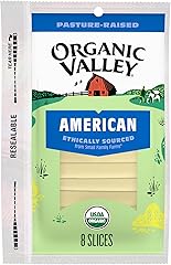 Organic Valley Premium Organic American Cheese Slices — Pasture Raised, No Added Hormones — 8 Slices ​(6 Oz)
