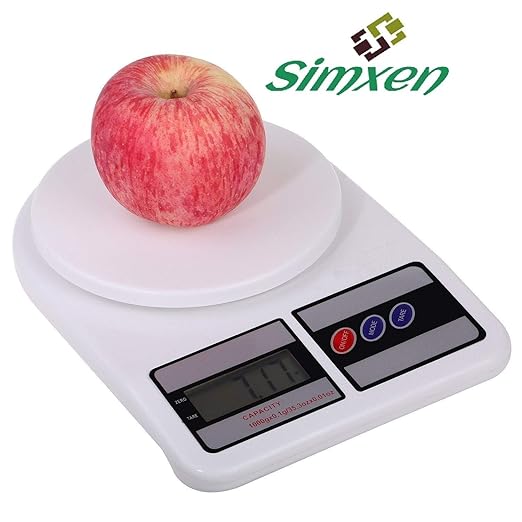 Simxen Electronic Digital 10 Kg Weight Scale Kitchen Weight Scale Machine Measure for