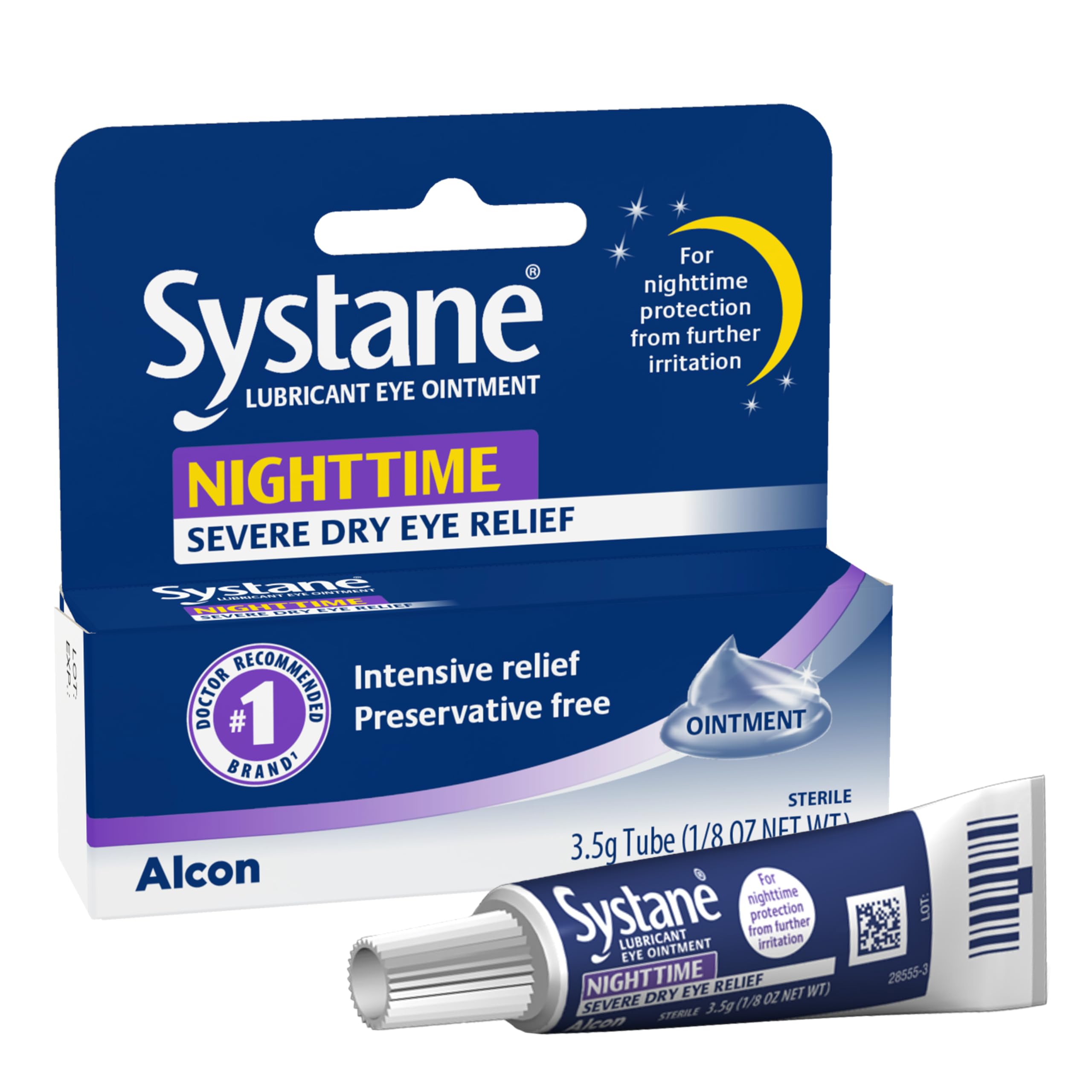 Systane Nighttime Lubricant Eye Ointment 3.5g Tube