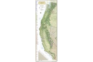National Geographic Pacific Crest Trail Wall Map Wall Map - Laminated (18 x 48 in) (National Geographic Reference Map)