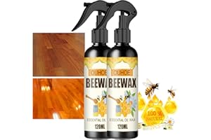 NOISSUE Furniture Polish Beeswax Spray - Natural Micro-Molecularized Beeswax Spray, Wood Cleaner and Polish for Floor Table Chair Cabinet Home Furniture to Shine and Protect (2PCS)