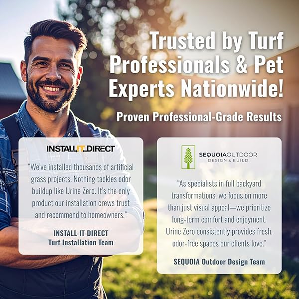 URINE ZERO PET ODOR ELIMINATOR SPRAY – BIO-ENZYME CLEANER FOR DOG & CAT URINE | INSTANTLY REMOVES ODORS ON ARTIFICIAL GRASS, CARPET, RUGS & TILE | PET & KID SAFE, 32 OZ READY-TO-USE