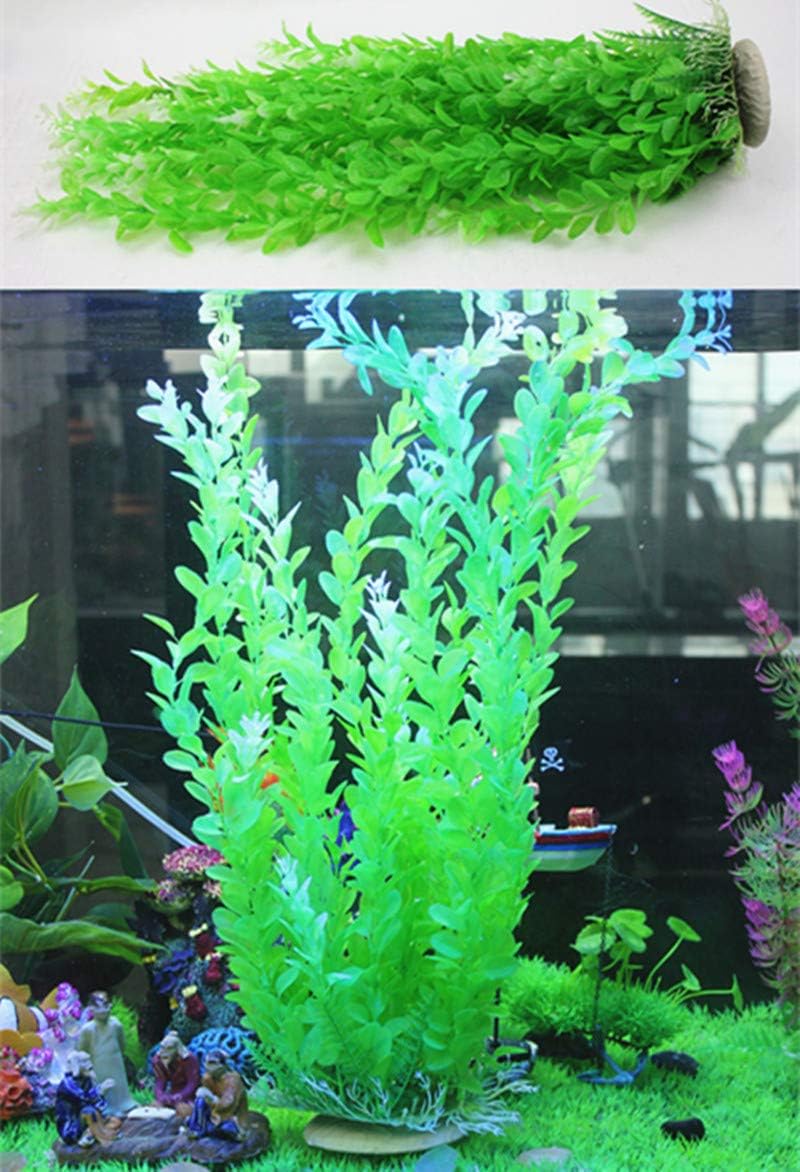 Large Aquarium Plants Plastic Fish Tank Decorations,2 Pack 20 inch Tall