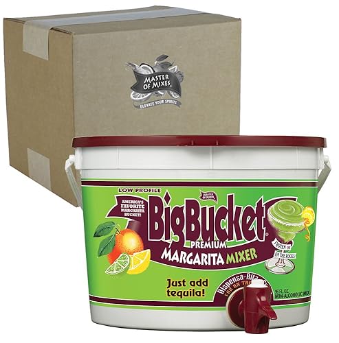 Master of Mixes Margarita Mix, Ready to Use, 96 oz Low-Profile BigBucket, Individually Boxed