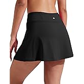 Pioneer Camp Women's 14" Tennis Skirts High Waisted Athletic Golf Skort with Shorts 3 Pockets for Pickleball Workout Running