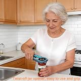 Otstar 6 in 1 Jar Opener Ring Pull Can Opener for Arthritis and Weak Hands view 3