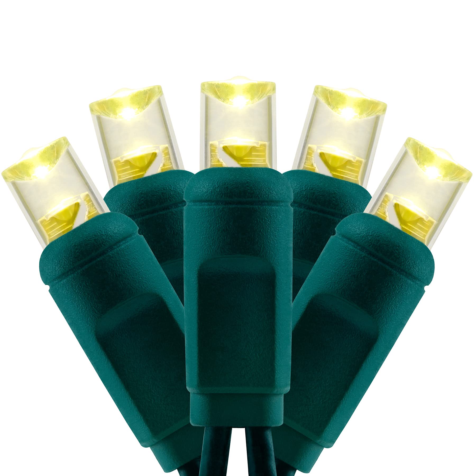 YULETIME Cool White LED Christmas Lights - 200 Count 66ft UL Certified Set