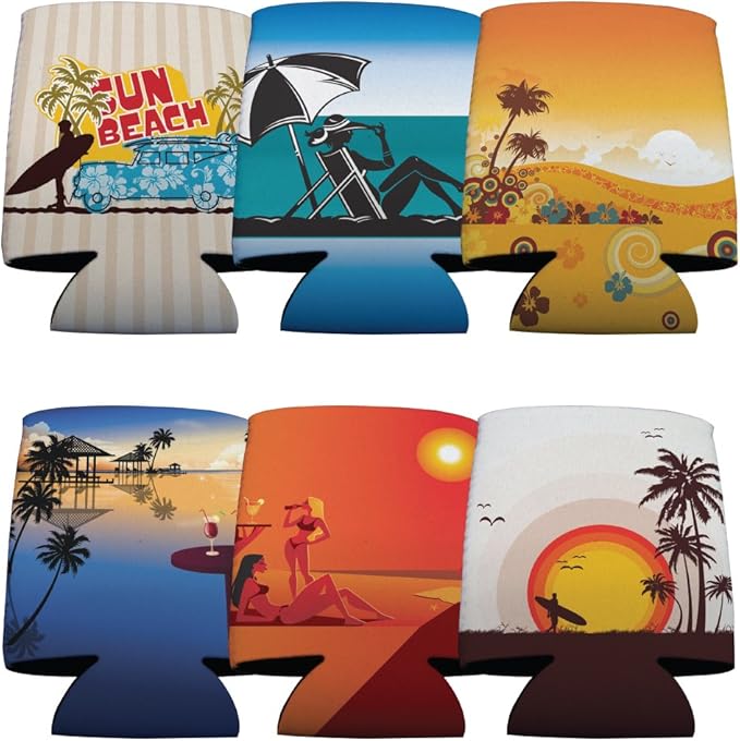 beach themed koozies