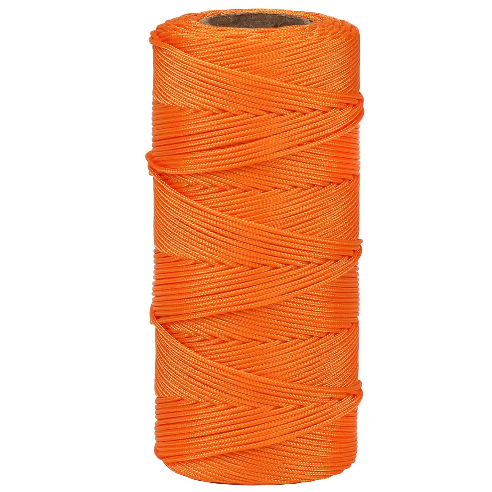 Orange 328 Feet Bricklaying Line, Braided Brick Builders Line Strong String Line for Building, Gardening, Marking and DIY Projects