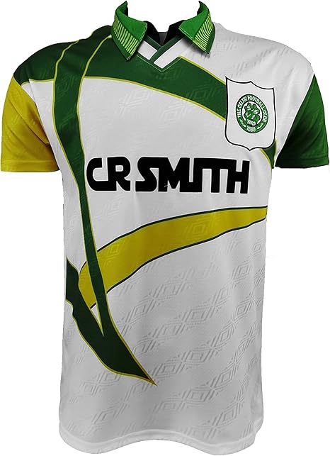 Amazon Co Jp Celticセルティックホームサッカー Tシャツ1984 86 87 91 91 92 93 95 95 97 98 99 アダルトレトロサッカーチップポロシャツ E Xl ホーム キッチン