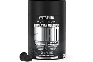 VeltraVita 28000 mg, 23-in-1, Himalayan Shilajit for Men, Ashwagandha Gummies Platinum, Irish Sea Moss Gel, Black Seed Oil, Manuka Honey Medical Grade, Tongkat Ali, Rhodiola Rosea, No Sugar, Lab Test