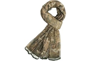 Fousam Sniper Veil,Camo Mesh Net Tactical Scarf for Hunting Shooting Wild Photography Military Outdoor Activities