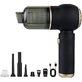 Handheld Car Vacuum Cleaner Cordless, 12000PA High Power Portable Vacuum, Rechargeable Mini Vacuum Cleaner & Air Duster, 4 IN 1 Hand Held Vacuum with Multi-Nozzles for Car, Home, Office, Pet Hair