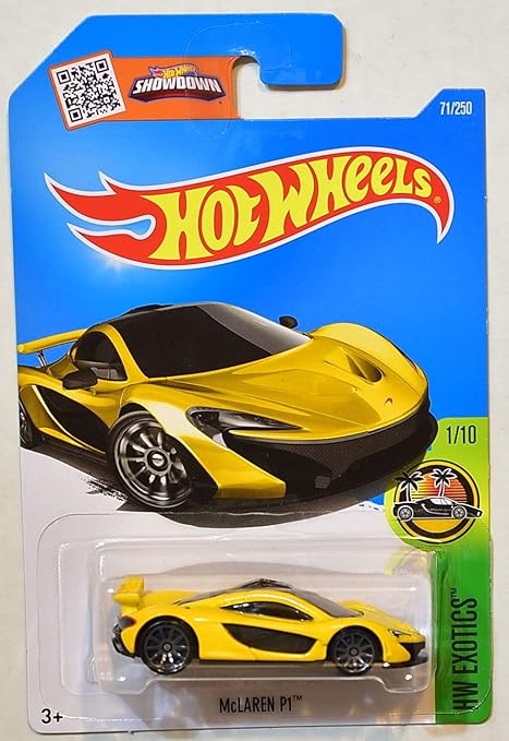 Amazon Com Hot Wheels 2016 Hw Exotics Mclaren P1 1 10 Yellow
