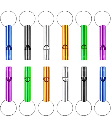 Self Defense Keychain 105 Aluminum Emergency Whistle With Keychain