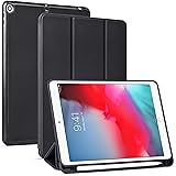 Arae Case for iPad Mini 5 - Flip Folio [Kickstand Feature] PU Leather Wallet case Cover with auto Sleep/Awake Function - Blac