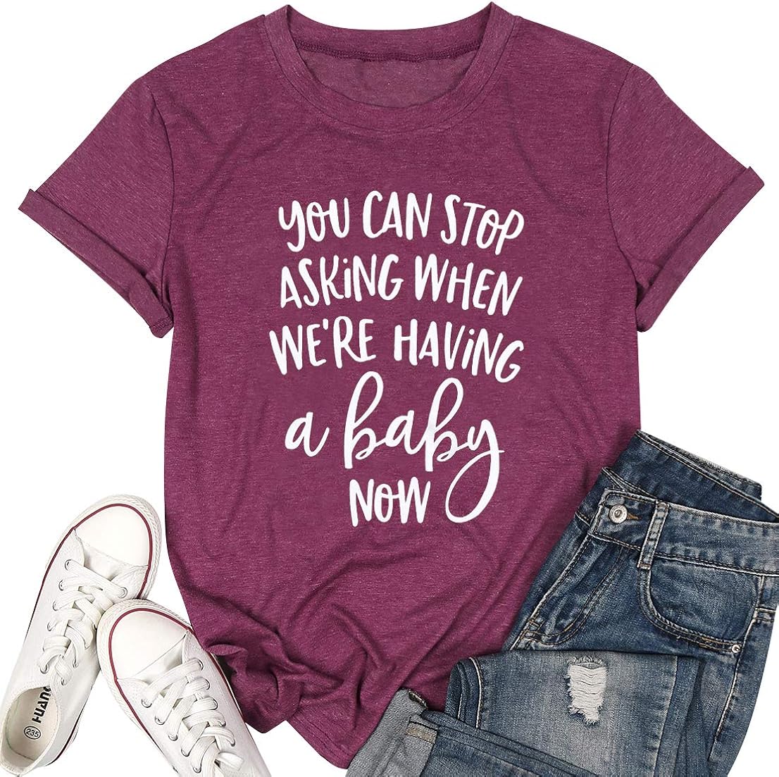 Maternity T Shirts Women Pregnancy Announcement Shirts Funny Sayings
