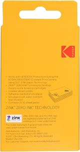Kodak 5.1x7.5 cm ZINK Sticky-Back Photo Paper 50 Sheets for Step Printomatic view 2