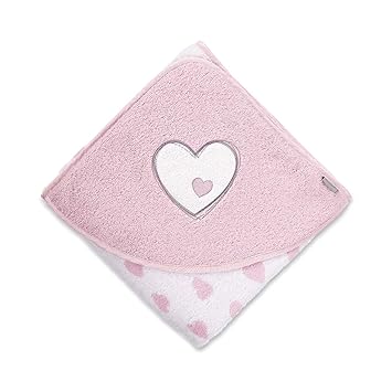 Sterntaler Kapuzen-Badetuch Emmi Girl, Alter: Ab 0 Monate, 100 x 100 cm, Rosa
