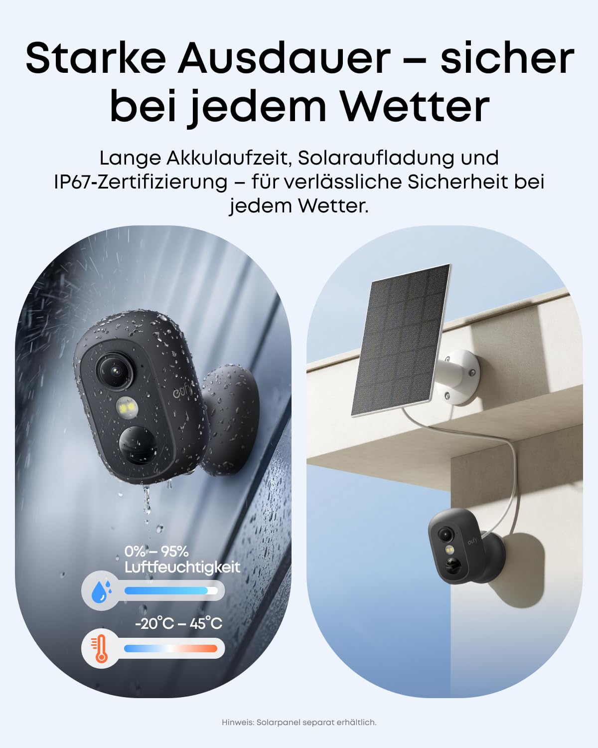 eufy eufyCam C35, Kabellose Überwachungskamera Außen & Innen, Magnetische Halterung, Farbnachtsicht, Lokaler Speicher, IP67 Wetterfest, Solarpanel-Kompatibel, Ohne ABO, Schwarz 7
