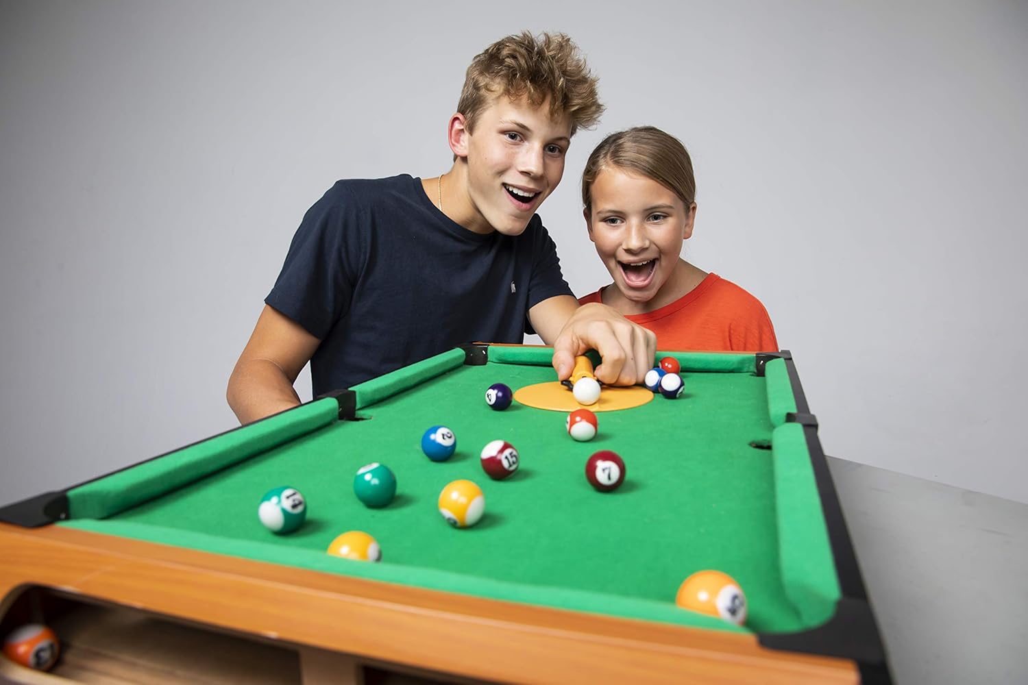 Big Time Pivot Pool Tabletop Portable Billiards Game with 16 Balls, Rotating Pivot Shooter, Triangle Rack, Family Game!: Toys & Games