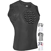 Exxact Sports Youth Baseball Chest Protector, Padded Sternum Heart Guard Shirt, Softball Chest Protector Girls Youth