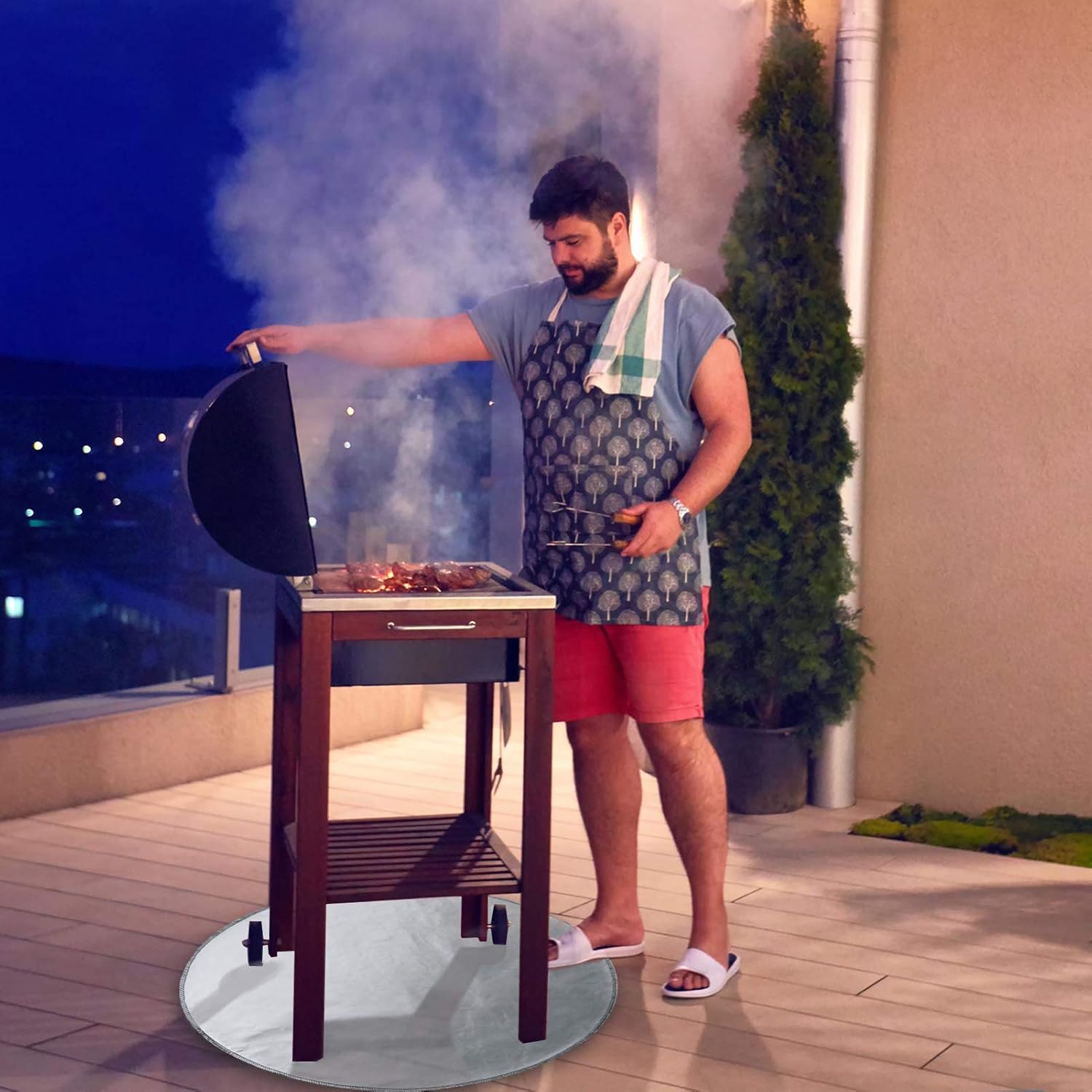 Calentadores, fogatas y chimeneas Fuyamp Grill and Fire Pit Mat Enorme