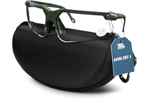 Xaegistac Shooting Glasses with Case Anti Fog Hunting Safety Glasses for Men Women