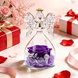 Miofula Preserved Real Rose in Glass Angel Gift Forever Rose for Women view 4