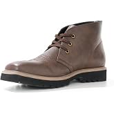 WINBIRD Cowboy Boots for Men Square Toe Western Chelsea Boots Slip on Ankle Boots Casual Mens Dress Shoes Y6088-CF-7.5