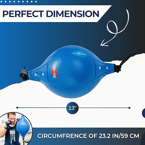 Everlast Double End Punching Bag Speed Bag for Boxing Training