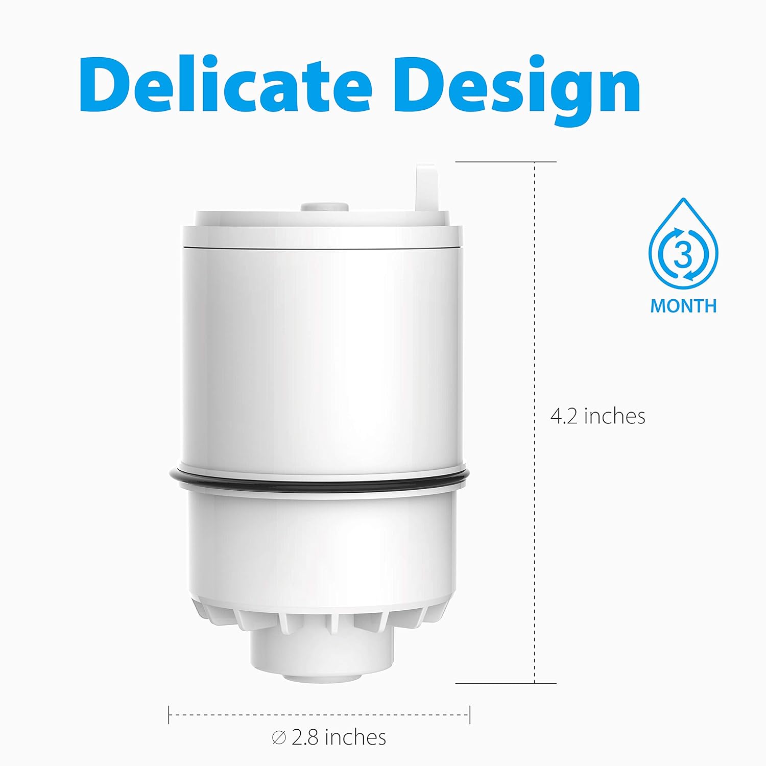 Waterdrop RF 3375 Water Filter, Compatible with Pur RF-3375 (RF33752V2) Faucet Water Filter (Pack of 3): Industrial & Scientific