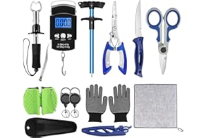 XBLACK Fishing Tool Kit Fishing Pliers Fish Gripper Fishing Scale Fish Grip Tools Set Saltwater Resistant Fishing Gear