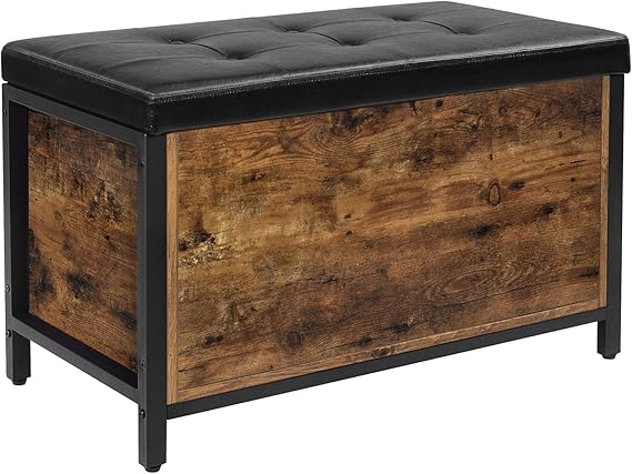 Amazon.com: VASAGLE ULSC80BX Banco de almacenamiento de entrada