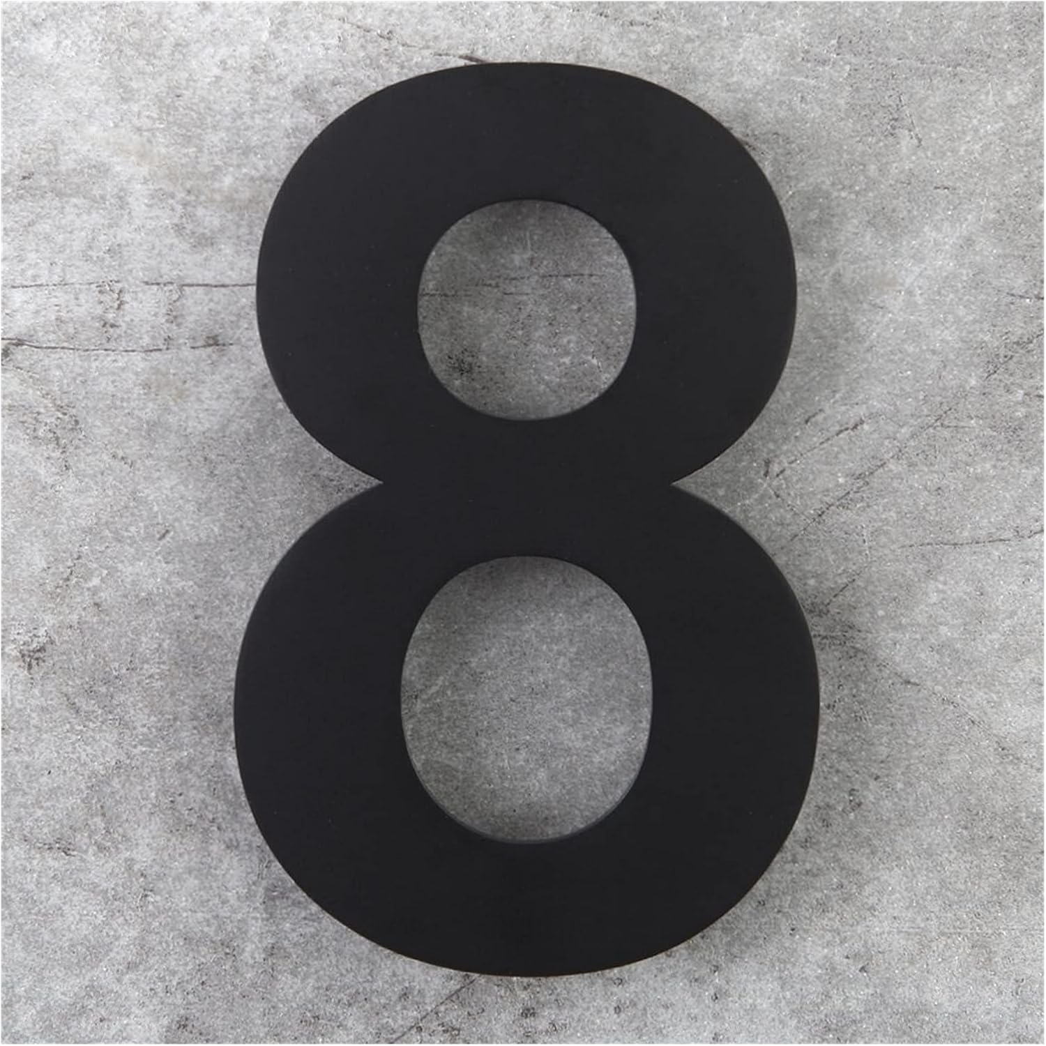 Address Signs - ALOMIN 12 Inch Floating House Numbers Mounted, Stainless Steel 18-8 Matte Black House Numbers (Cor : Number 8)