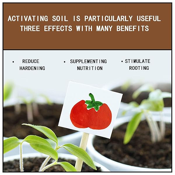 17.6 OZ SOIL ACTIVATED TREASURE, POTTING MIX SOIL AMENDMENT CANNED, AGAINST SOIL COMPACTION, ROOT DEVELOPMENT, FERTILIZED SOIL WITH PREMIUM NUTRITION FOR INDOOR PLANTS, GARDENING HOUSEPLANTS (1PCS)