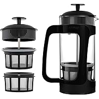 ESPRO P3 Double Micro-Filtered Coffee French Press, 32 Ounce, Black