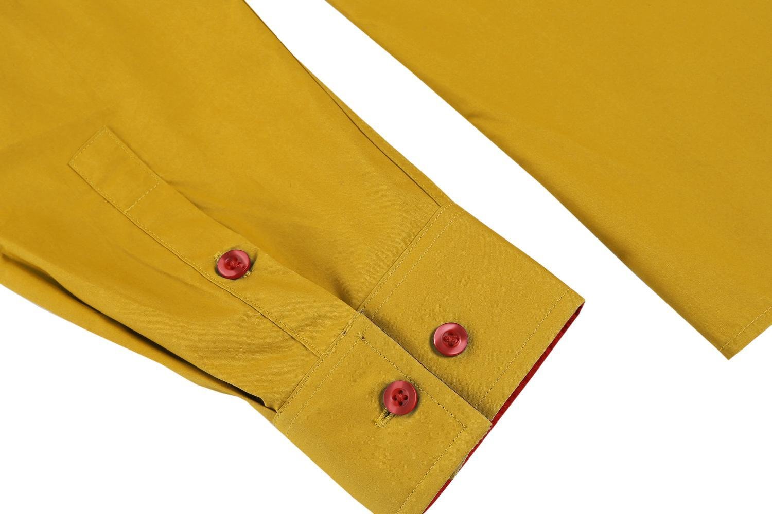 Coofandy Camicie Casual Uomo Maniche Lunghe Shirt Slim Fit Taglie S-XXXL