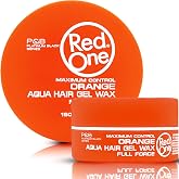 Redone Hair Styling Wax Orange 150ml | Ultra Hold Gel Wax for Men &amp; Women | Melon Scent | High Shine, Non-Sticky Edge Control Wax | Long Lasting Professional Hair Styling Wax with Maximum Control