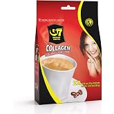 TRUNG NGUYEN G7 3-IN-1 COLLAGEN ADDED &amp; SUGAR FREE Instant Coffee for Energy Boost - Collagen Added, Low Caffein &amp; Diet Sugar - Strong and Pure Vietnamese Instant Coffee (22 Sachets/Bag)