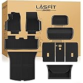 LASFIT 10PCS Floor Mats for Tesla Model Y Juniper 2025/2026 TPE Custom Fit All Weather Model Y Juniper Accessories Cargo Mat Waterproof Trunk Mats Full Set