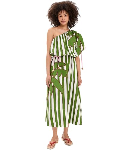 farm rio one shoulder printed midi dress Women's Dress, Off-White, XS at Amazon Women's Clothing store Color:Silver/Beige vanilla scented drawer liners and special events campaign:fall-mood